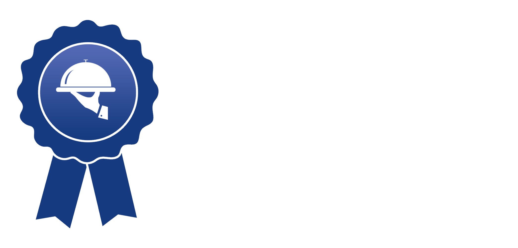 Logo van Horeca Training Nederland - Witte letters