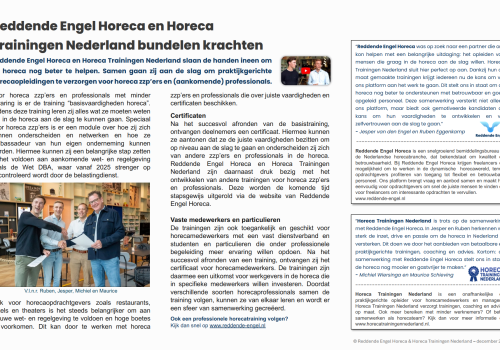 Persbericht-Horeca-Trainingen-Nederland-Reddende_Engel-Horeca